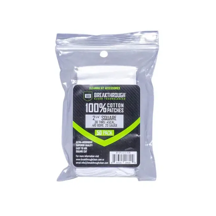 Breakthrough Cotton Patches 2.25" Square 50s