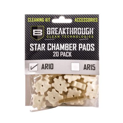 Breakthrough AR-10 Chamber Star Pads, 8-32 w/Adapter, 20s