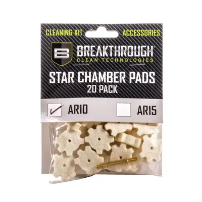 Breakthrough AR-10 Chamber Star Pads, 8-32 w/Adapter, 20s