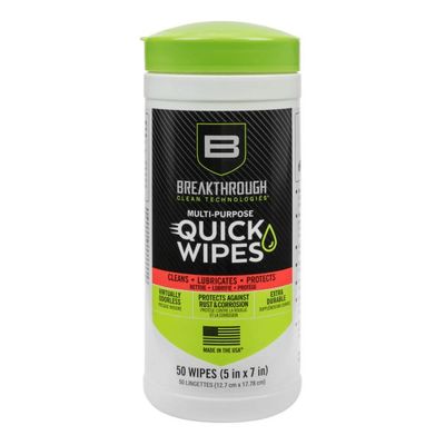 Breakthrough Multi-Purpose CLP Quick Wipes, 5" x 6", 50s