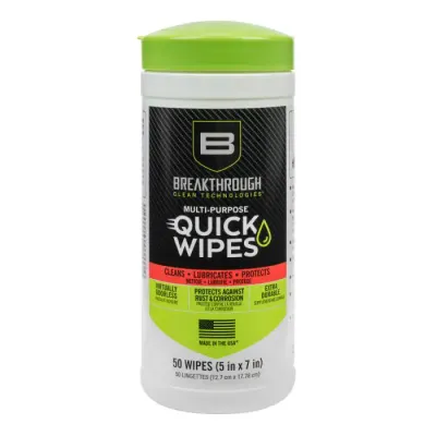 Breakthrough Multi-Purpose CLP Quick Wipes, 5" x 6", 50s