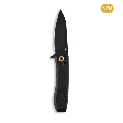 Outdoor Edge Sentinel Black G10 Crossbar Lock Knife