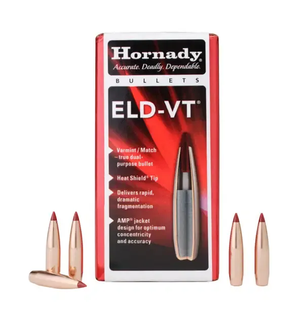 Hornady 22 Cal .224 62 gr ELD‑VT®