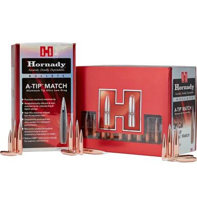 Hornady 22 cal .224 76 gr A‑Tip® Match Bullets