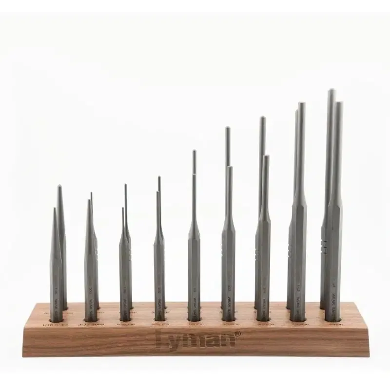 Lyman Armourer's 18pc Hex Punch Set with Stand