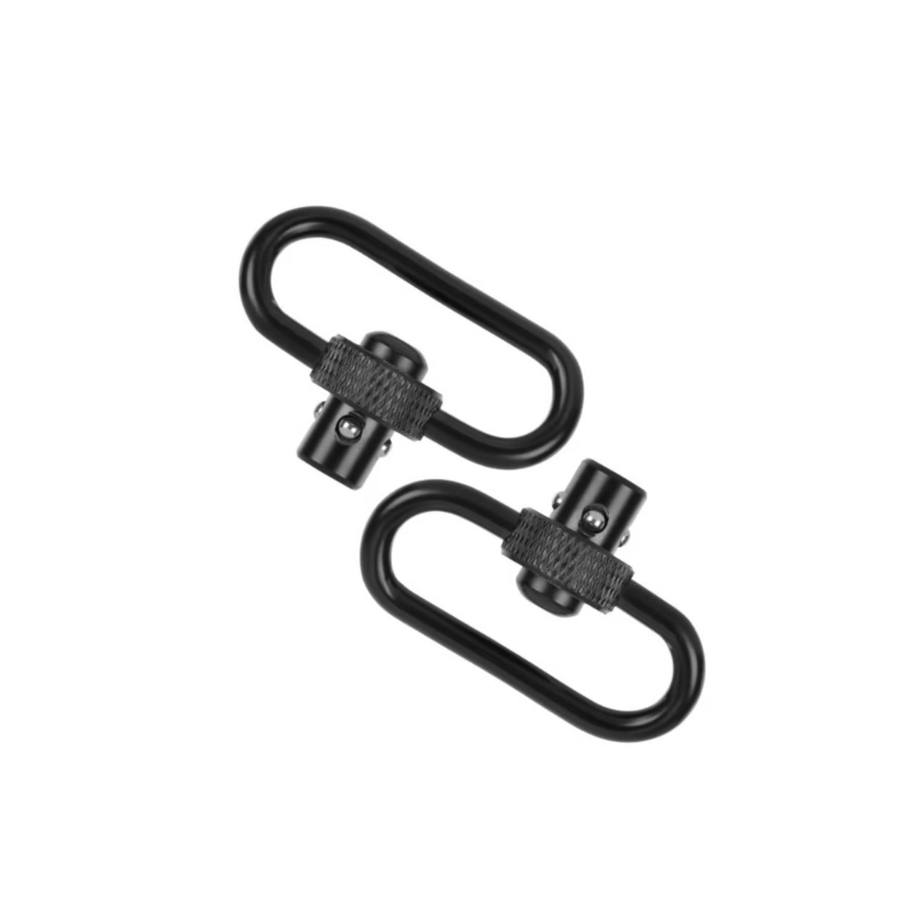 Allen Company Push Button Steel Gun Swivel, 1.25" with Loop, Black