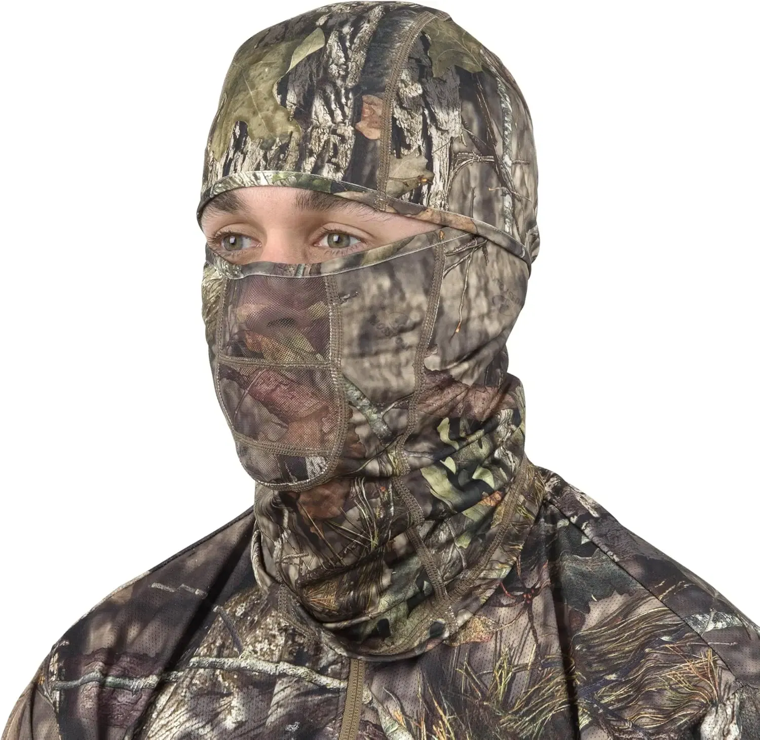 Allen Balaclava Face Mask with Mesh, Camo