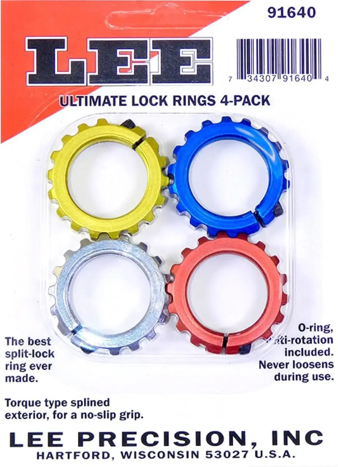 Lee Ultimate Lock Rings 4 Pack