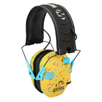 Walker's Razor Slim Electronic Ear Muffs Gold Sprinkles