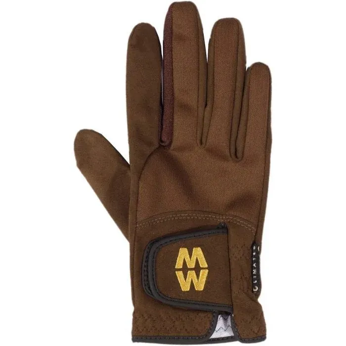 Macwet Short Climatec Sports Gloves Brown