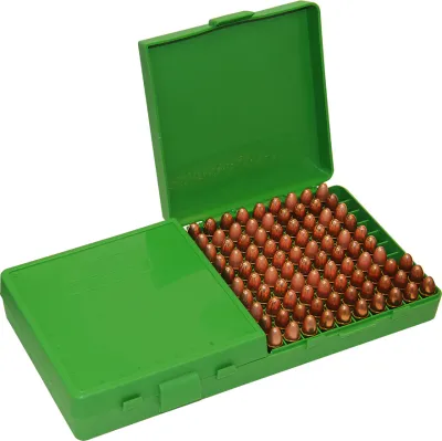 MTM Ammo Box 200round Flip Top 9mm-380 ACP Green