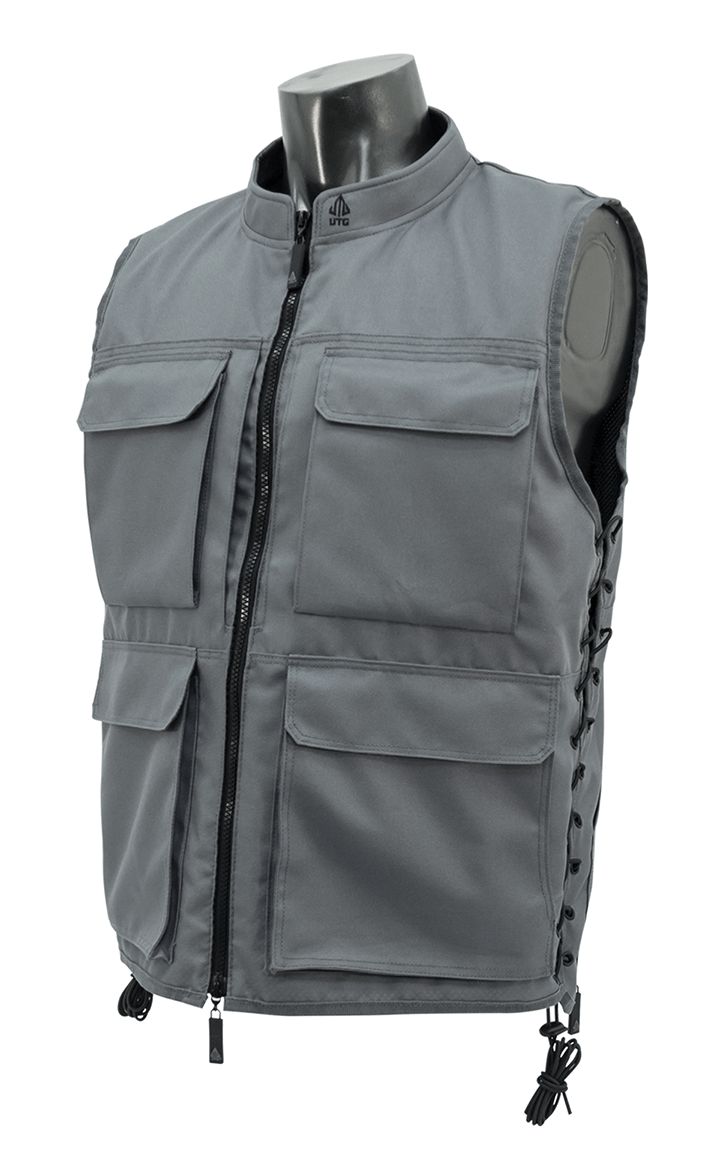 UTG TRUE HUNTER Male Sporting Vest (M to XL), Gray/Black