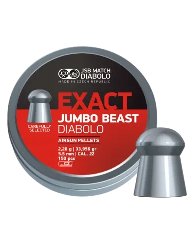 JSB Exact Jumbo Beast Airgun Pellet 33.95gr, 5.52mm (150)