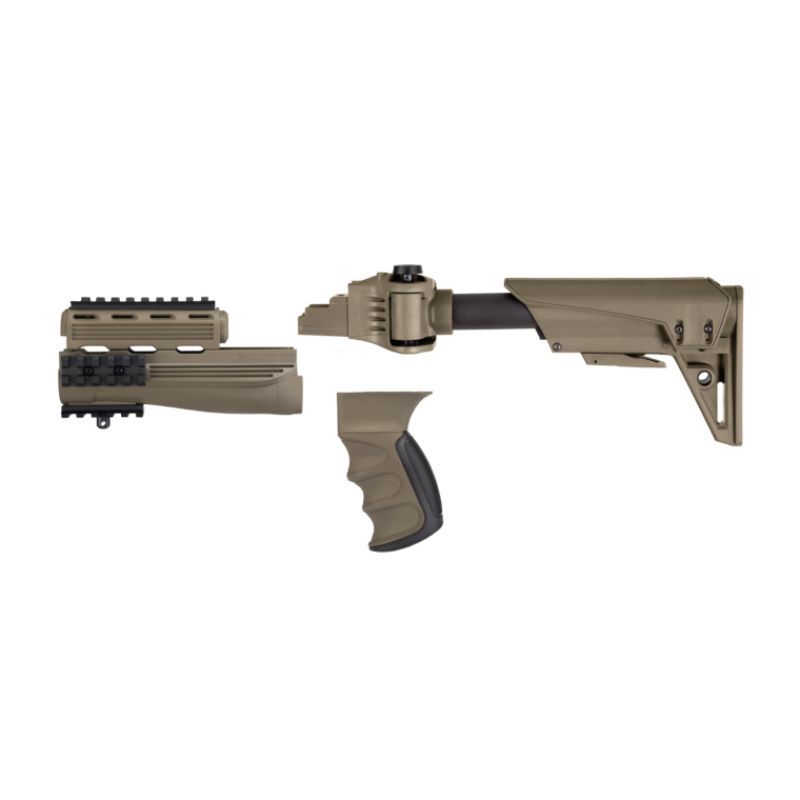 ATI Outdoors S-Force FDE AK-47 Adjustable Folding Stock System