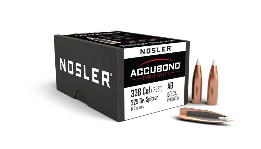 Nosler 225gr Accubond .338 SP (50)