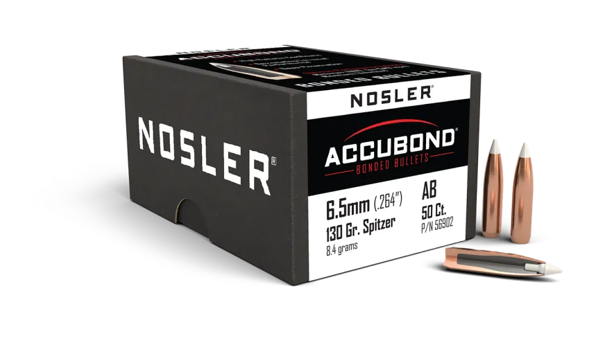 Nosler AccuBond 6.5 Creedmoor 130gr Spitzer Point (50)