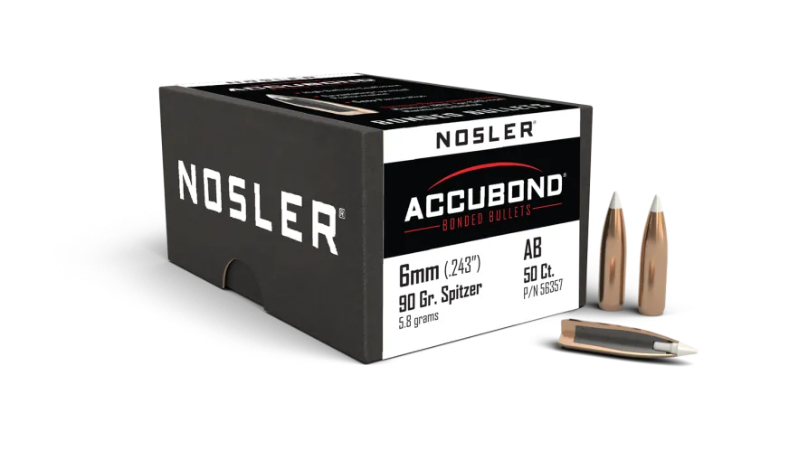 Nosler 6mm 90gr Accubond .243 (50)