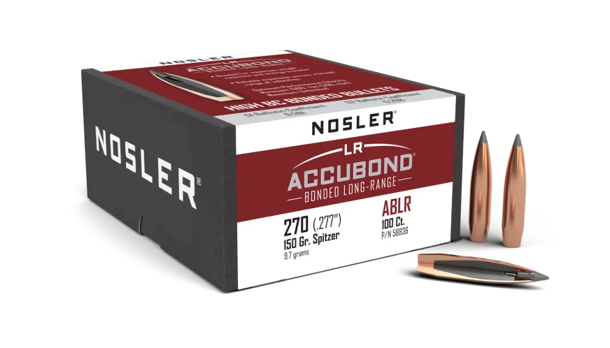 Nosler AccuBond Long Range 270 Cal 150gr Bullets 100