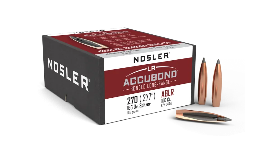 Nosler AccuBond Long Range 270 Cal 165gr Bullets 100