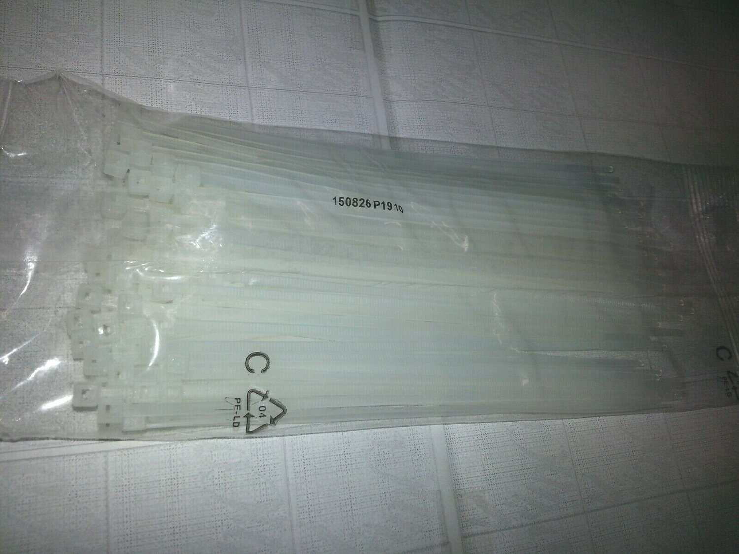 100x Kabelbinder Binder für u.a. PC Elektro-Leitungen.. 160 x 2,5 mm weiss #