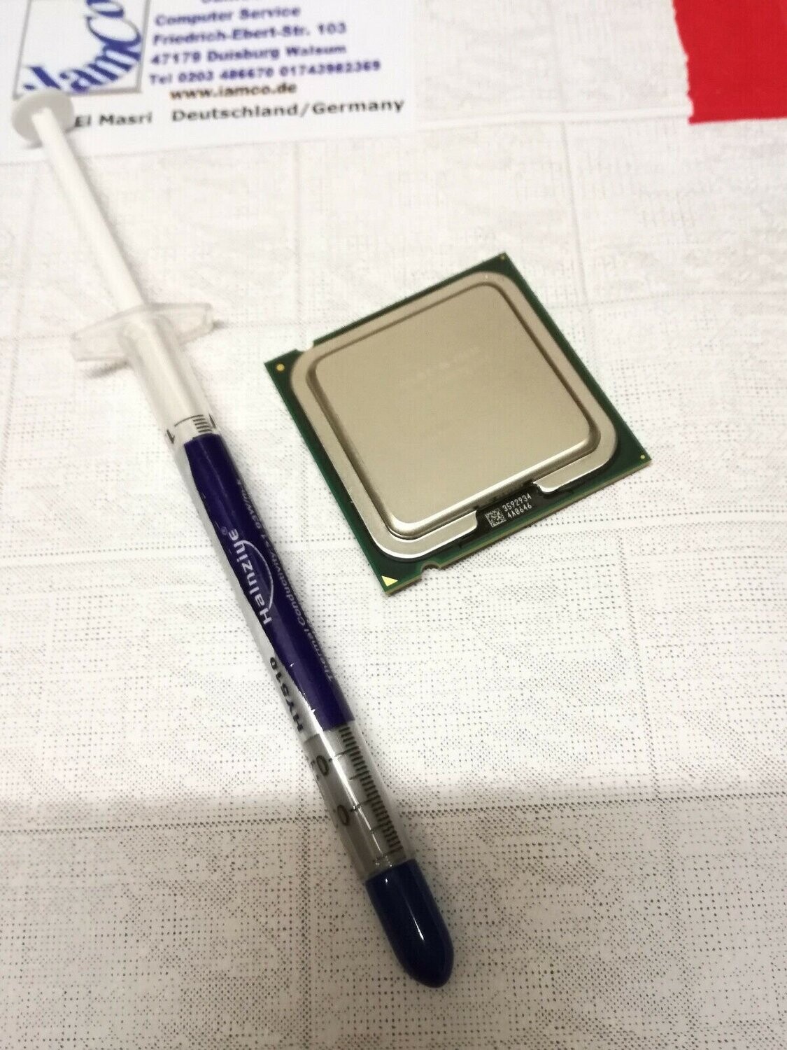 2X Prozessor /CPU Intel Core2 Duo E4600 SLA94 2x2,4GHz Sockel 775+Wärmeleitp   #2050