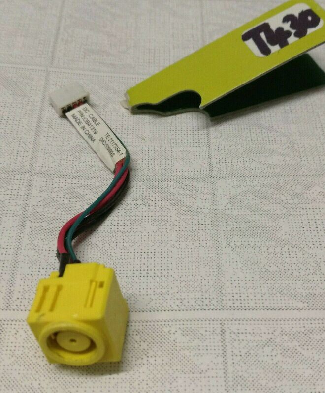 Strombuchse Adapter mit Steck-Kabel fürs Mainboard Lenovo ThinkPad T430 #02610 Strombuchse Adapter mit Steck-Kabel fürs Mainboard Lenovo ThinkPad T430 #02610