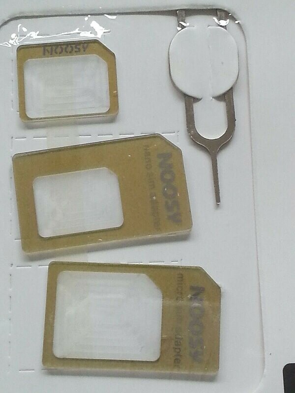 Sets Nano Sim Adapter 4in1 für Handy / Tablet: iPhone SE Samsung HTC Sony... #2600