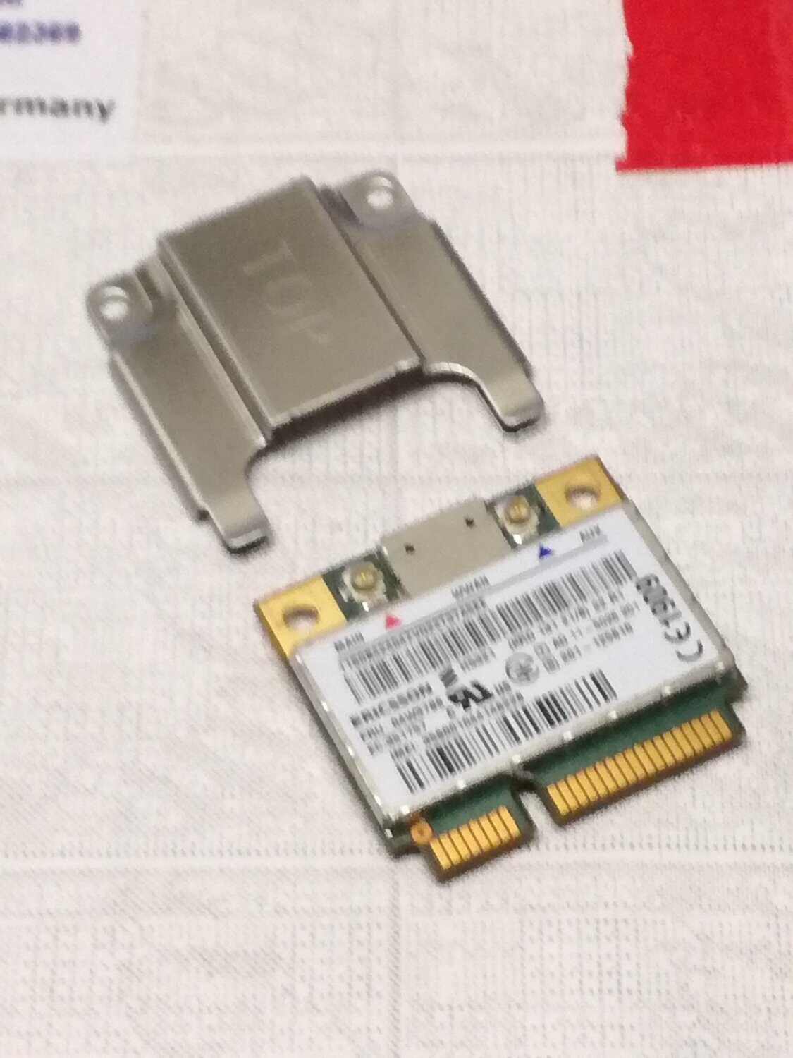 WWAN Kart Ericsson H5321 Lenovo P/N FRU 04W3786 Halbe+Volle Höhe + Adapter  #0520