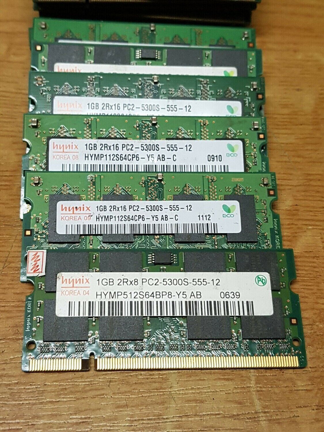 4x 1GB RAM DDR2 HYNIX PC2-5300 667 MHz für Notebook #