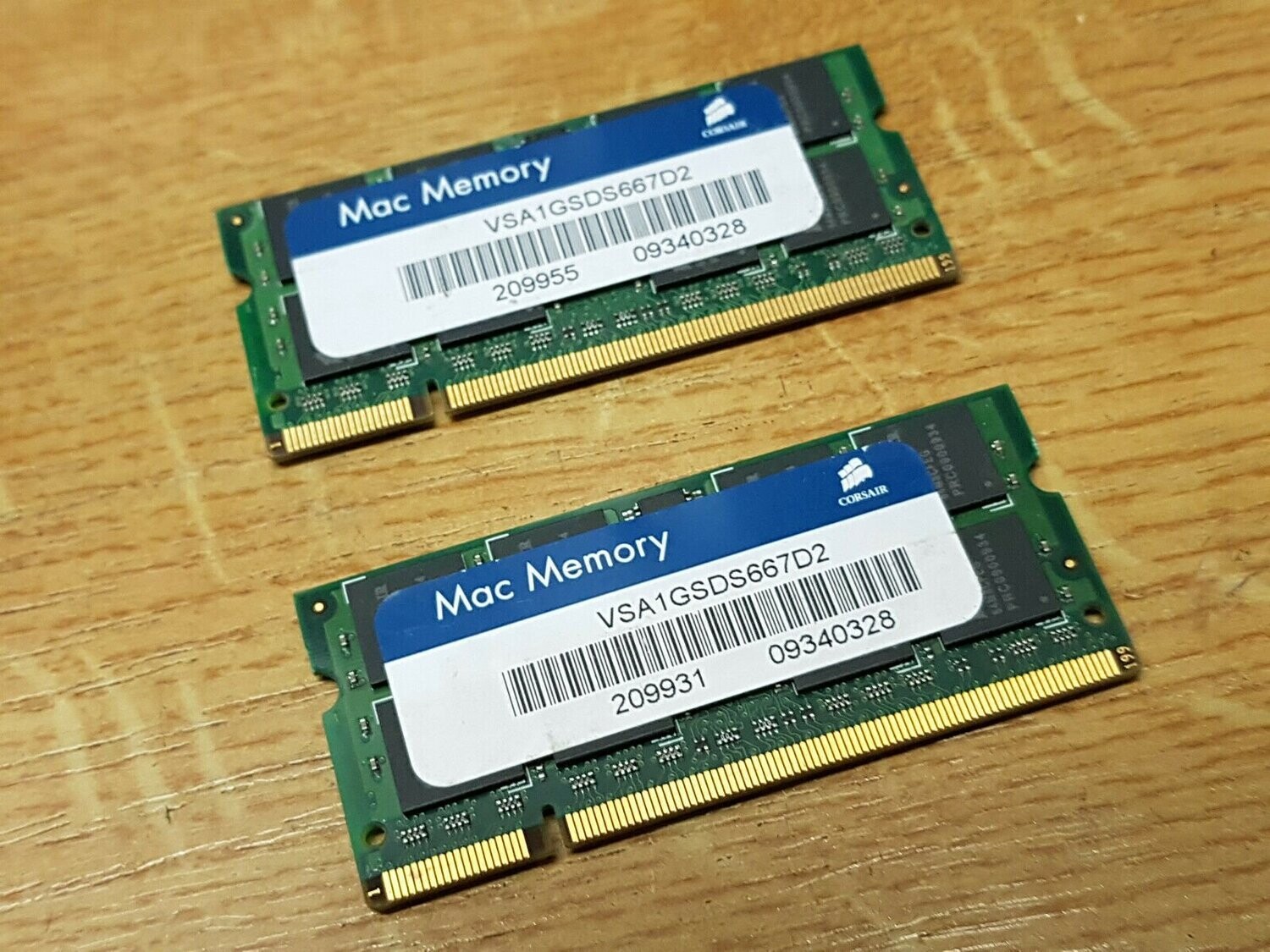 2GB (2x1GB) RAM DDR2 CORSAIR 667 MHz für MAC Memory #