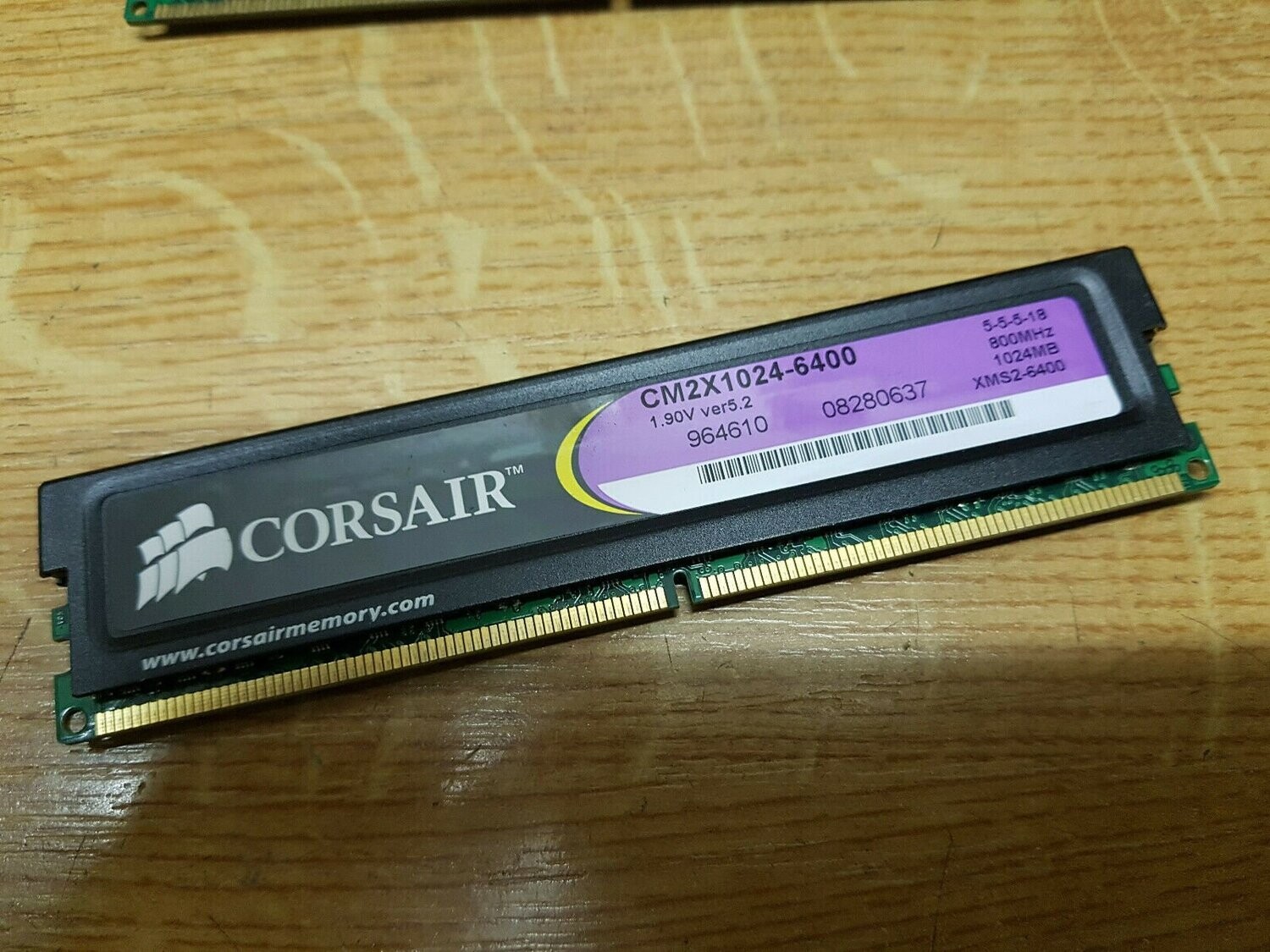 1GB PC RAM Kit Corsair XMS2 PC2-6400 DDR2 800 MHz #