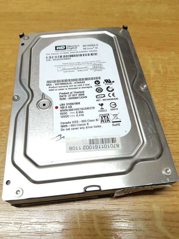 160 GB Festplatte WD Western Digital Caviar SE 7200RPM 3,5 160 GB Festplatte WD Western Digital Caviar SE 7200RPM 3,5" SATA #4605
