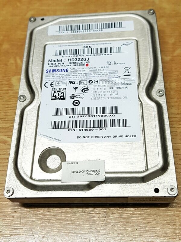 320 GB Festplatte Samsung 5400RPM 3,5 320 GB Festplatte Samsung 5400RPM 3,5" SATA #4629-30