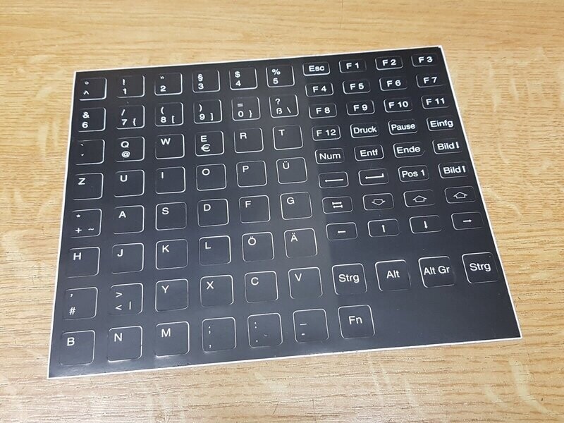 Deutsche Tasten-Aufkleber Tastatur Aufkleber schwarz # Deutsche Tasten-Aufkleber Tastatur Aufkleber schwarz #