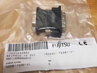 Original Fujitsu Display Grafik - Adapter DVI-I an VGA 15 pol. D-SUb #0280