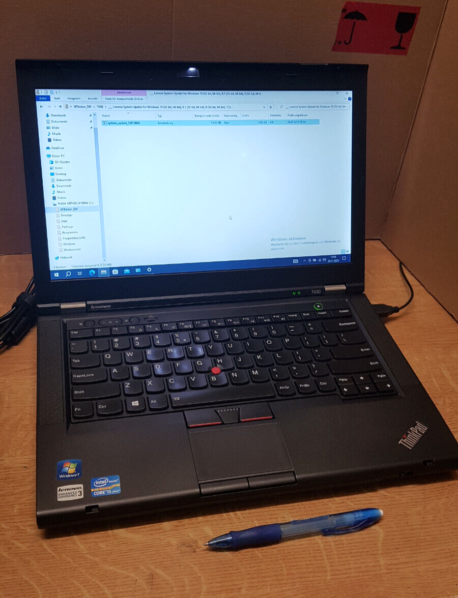 Lenovo ThinkPad T430 Intel i5-3320M 8GB 250GB 14" ohne AKKU Win 10 Pro #3959