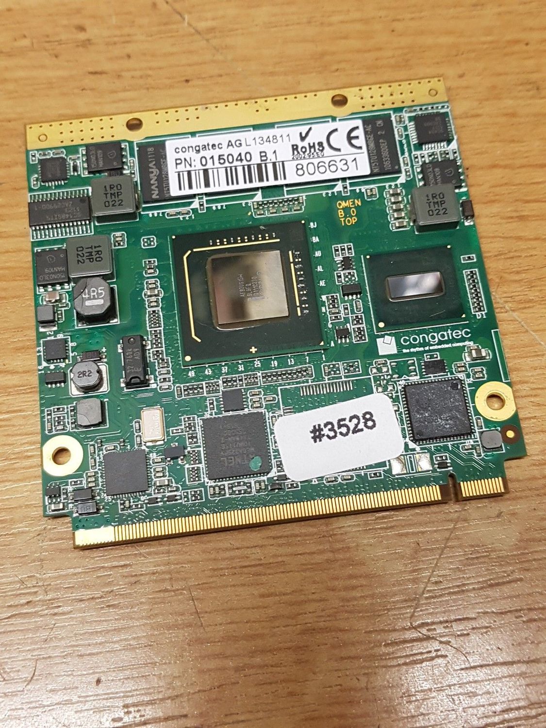 Congatec L134811 Board Hauptpl Controller PN 015040 B.1 m. INTEL AF82US15W #3527-28