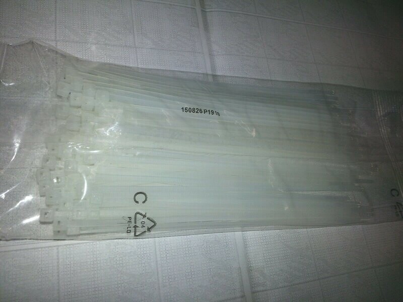 100x Kabelbinder Binder für u.a. PC Elektro-Leitungen.. 160 x 2,5 mm weiss #