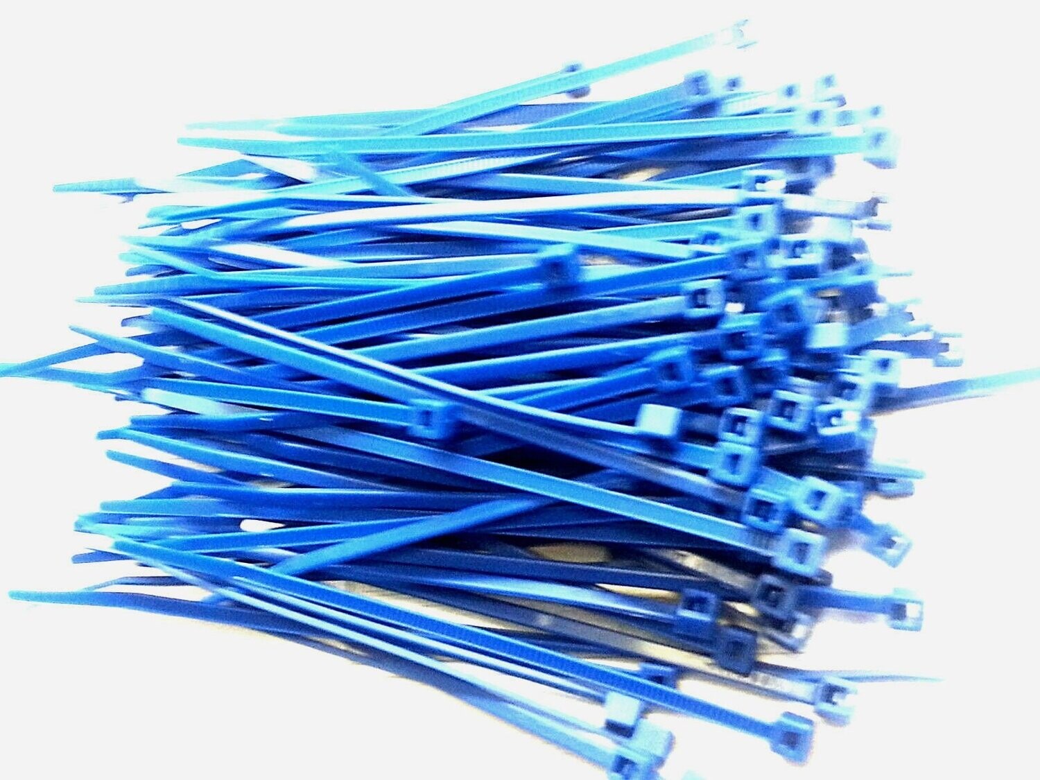 100x Kabelbinder Binder für u.a. PC Elektro-Leitungen 100 x 2,5 mm blau  #0404