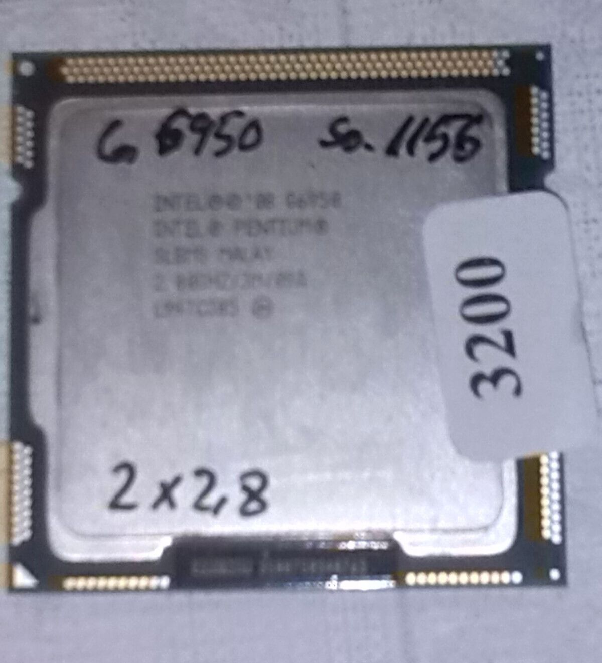 PC Prozessor / CPU Intel Pentium G6950 SLBMS 2x 2,8 GHz Sockel 1156 3MB Cache
