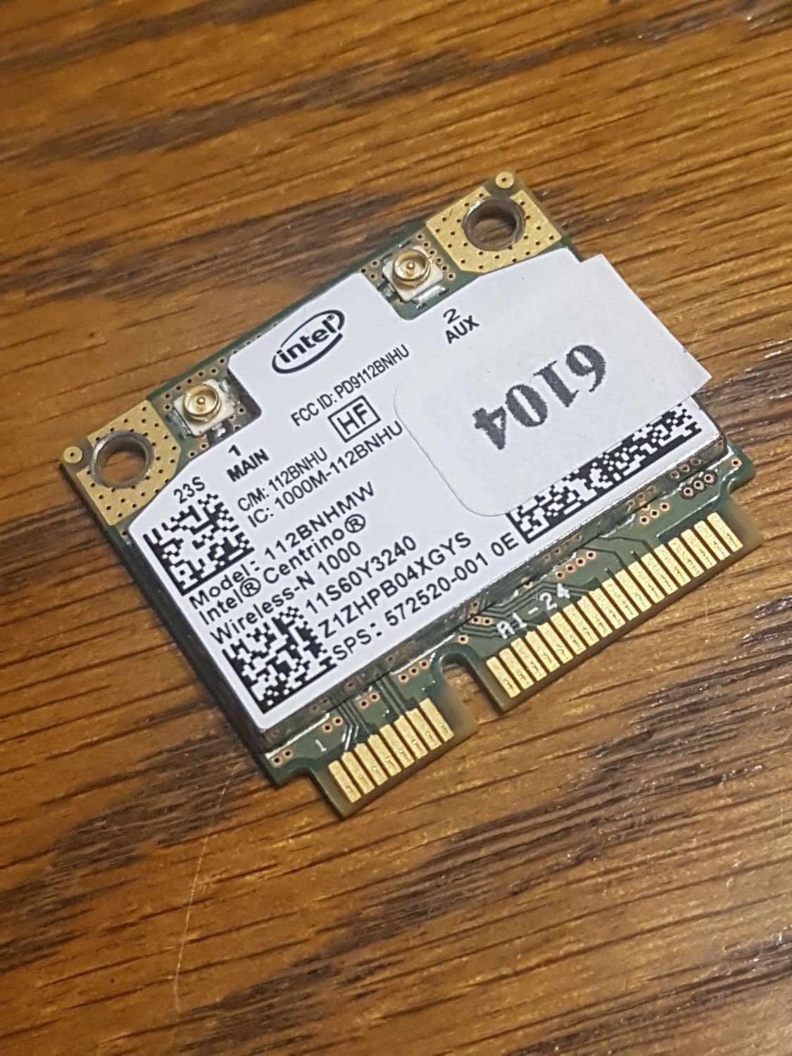 WLAN Kart Intel Centrino 112BNHMW Lenovo FRU P/N 60Y3241 ThinkPad #6103-04_11