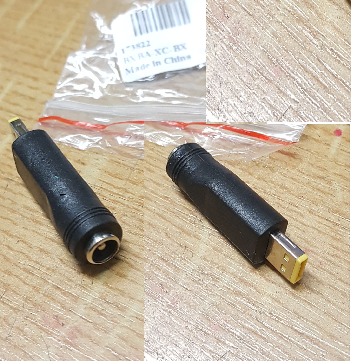 StromAdapter Rund 5,5mm 2,0mm an Lenovo Mini-Flachstecker S. Bilder #