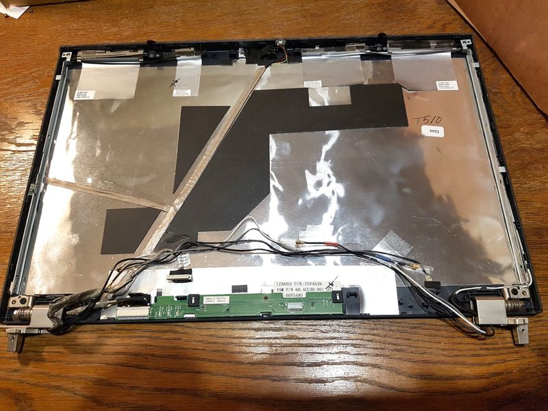Display Deckel Cover + Scharniere + Kabel Lenovo Thinpad T510 #5952_8009 Display Deckel Cover + Scharniere + Kabel Lenovo Thinpad T510 #5952_8009
