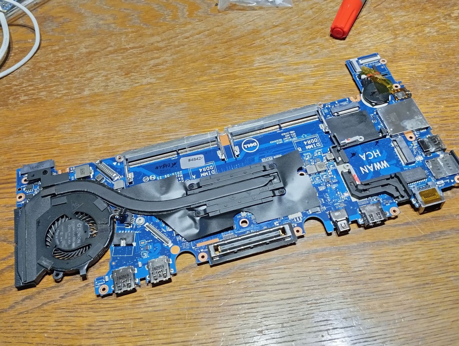 Mainboard DELL Laltitude E7270 mit I5-6300U , Lüfter/Kühler HDMI USB DDR4 #4842