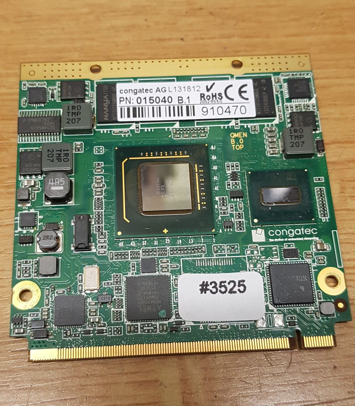 Congatec L131812 Board Hauptpl Controller PN 015040 B.1 m. INTEL AF82US15W #3525 Congatec L131812 Board Hauptpl Controller PN 015040 B.1 m. INTEL AF82US15W #3525