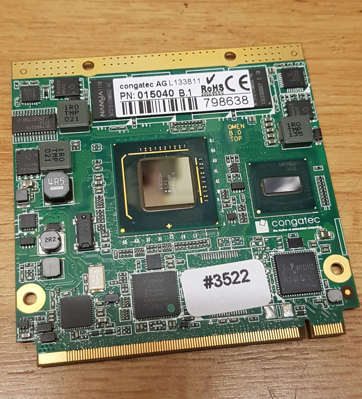 Congatec L133811 Board Hauptpl Controller PN 015040 B.1 m. INTEL AF82US15W #3522