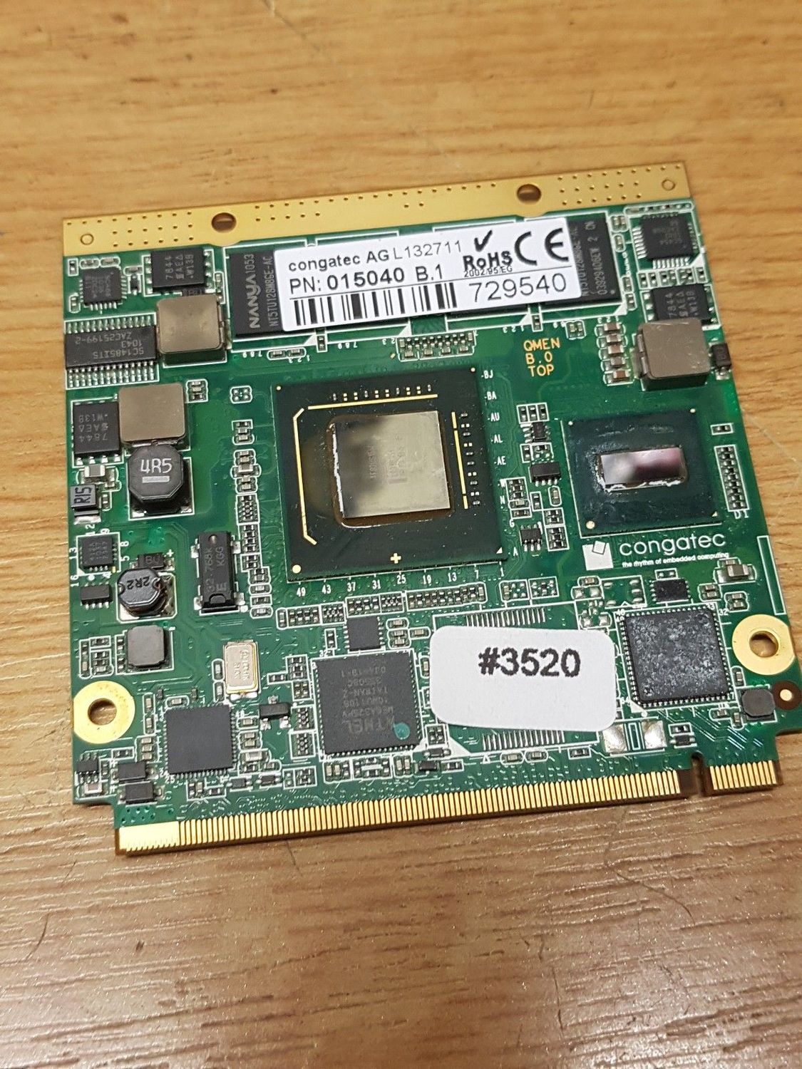 Congatec L132711 Board Hauptpl Controller PN 015040 B.1 m. INTEL AF82US15W #3520 Congatec L132711 Board Hauptpl Controller PN 015040 B.1 m. INTEL AF82US15W #3520