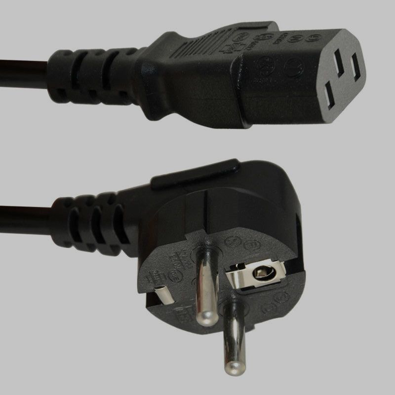 Stromkabel 1m bis 1,2m für PC Computer Rechner Monitor Netzteil..schwarz # Stromkabel 1m bis 1,2m für PC Computer Rechner Monitor Netzteil..schwarz #