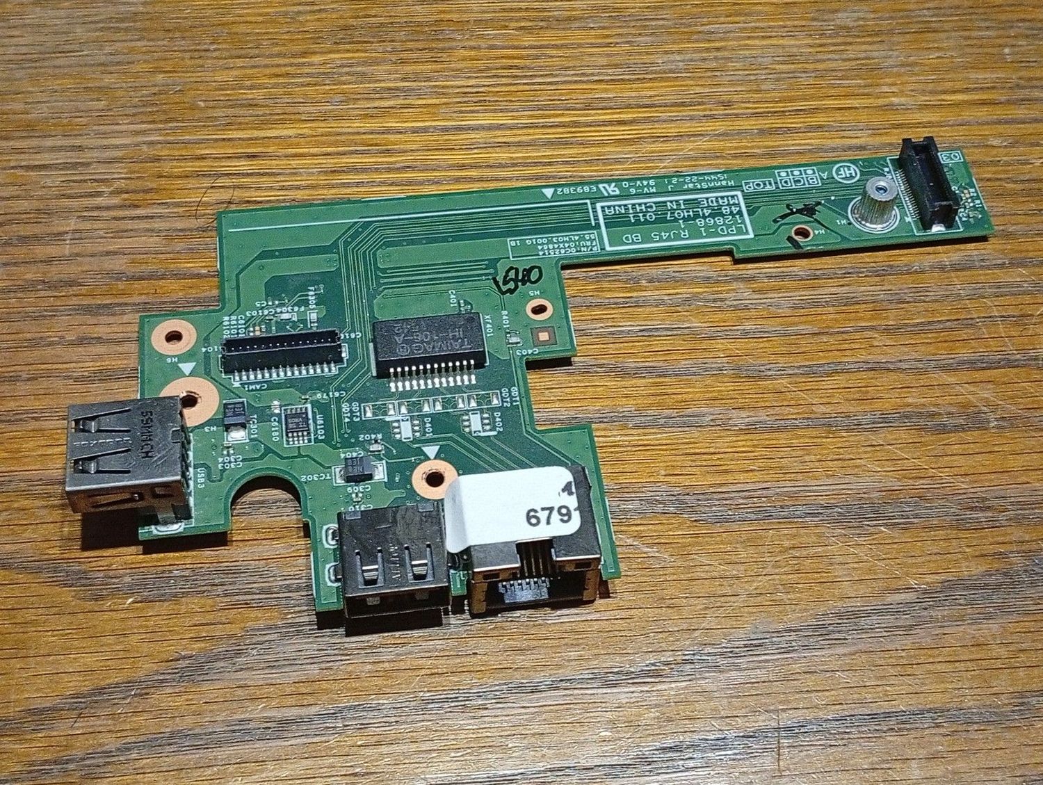 Adapter-Board mit 2x USB + LAN Lenovo Thinkpad L540 #6791