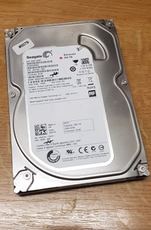 500 GB Festplatte 3,5" Seagate ST500DM002 Barracuda FW KC45 D. Code 14426 #5079